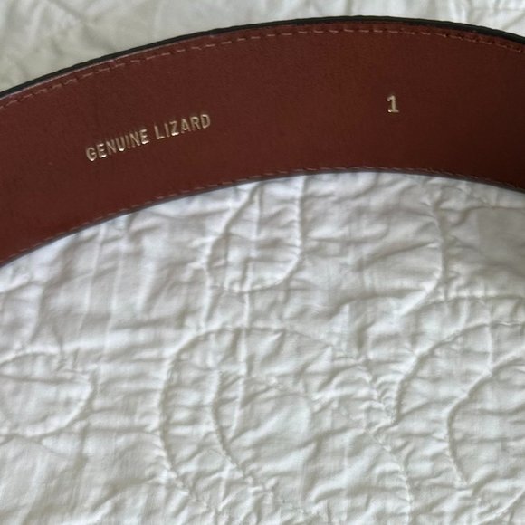 Barry Kieselstein-Cord Black Lizard belt (1 1/2  x 32 inches) - Picture 2 of 2